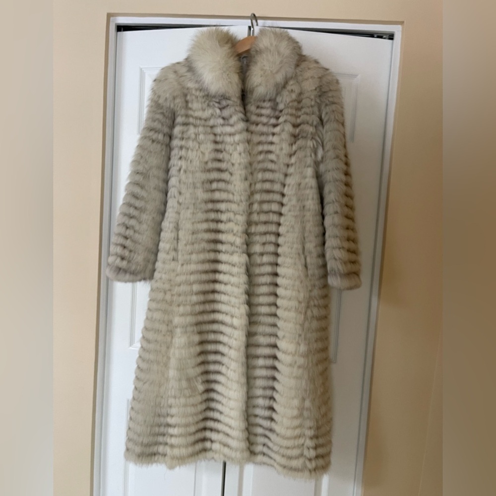 Saga Fox Fur Coat long